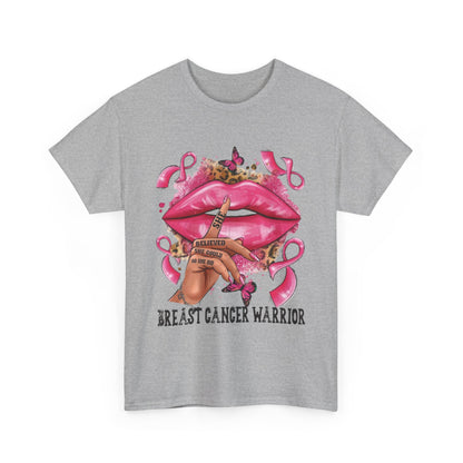 Breast Cancer Warrior Tee, Inspirational Shirt for Awareness, Gift for Cancer Fighters, Supportive Apparel, Empowering T-Shirt