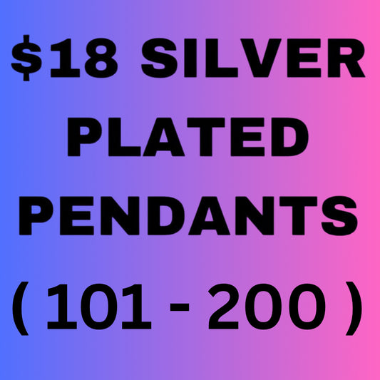 (100-200) $18 Silver Plated Pendants