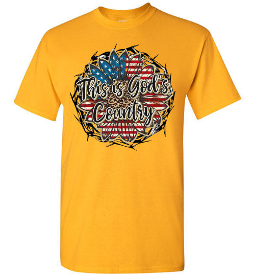 This Is God's Country Graphic Tee Shirt Top