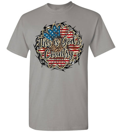 This Is God's Country Graphic Tee Shirt Top