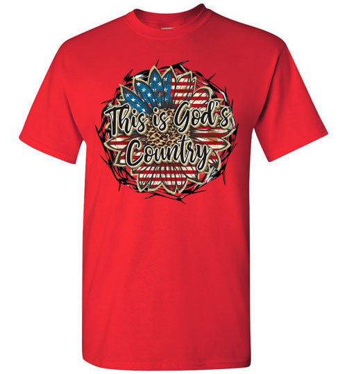 This Is God's Country Graphic Tee Shirt Top