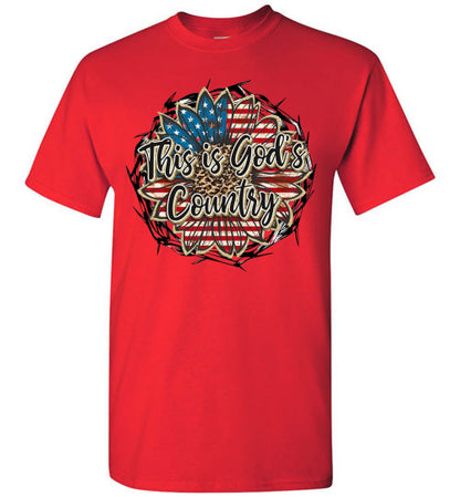 This Is God's Country Graphic Tee Shirt Top