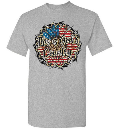 This Is God's Country Graphic Tee Shirt Top