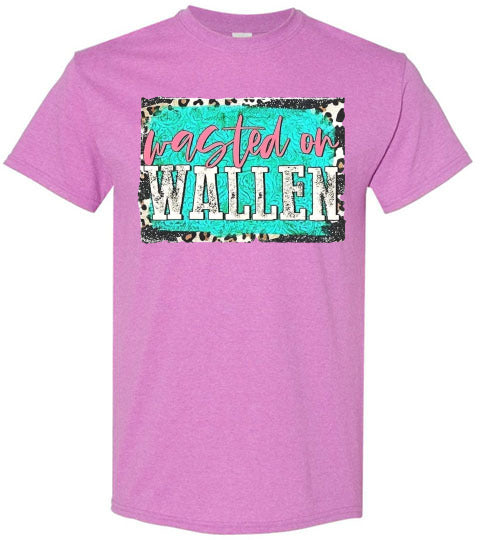Wasted On Morgan Wallen Tee Shirt Top