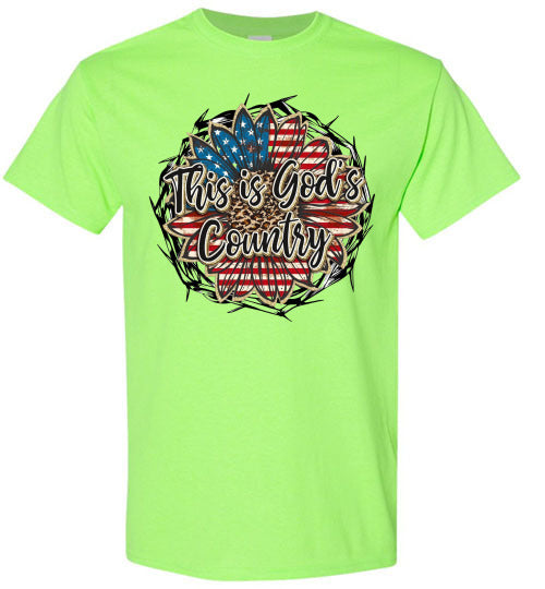 This Is God's Country Graphic Tee Shirt Top