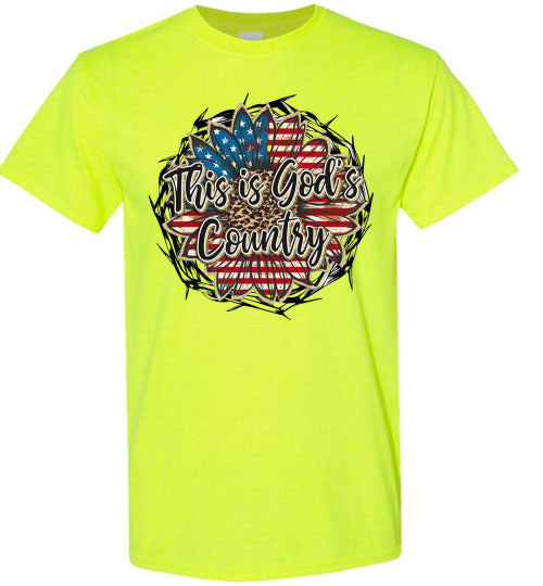 This Is God's Country Graphic Tee Shirt Top