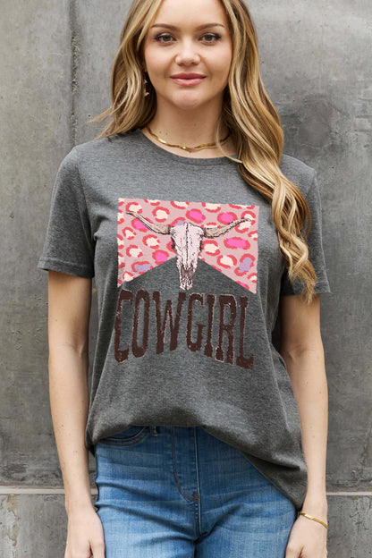Simply Love Simply Love Full Size COWGIRL Graphic Cotton Tee